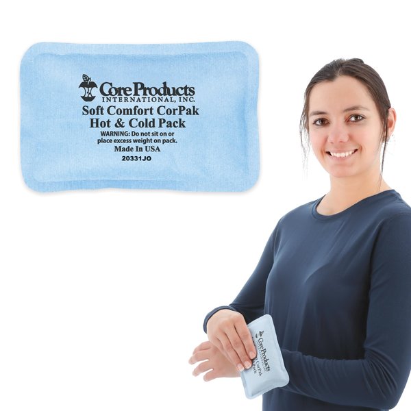 Core Products Soft Comfort CorPak, No Frost Hot and Cold Therapy Pack - 3" x 5", Made in The USA