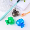 4 Pack Travel Toothbrush Head Covers Toothbrush Protector Cap Brush Pod Case Protective Portable Plastic Clip for Household Travel, Camping, Bathroom, School, Business