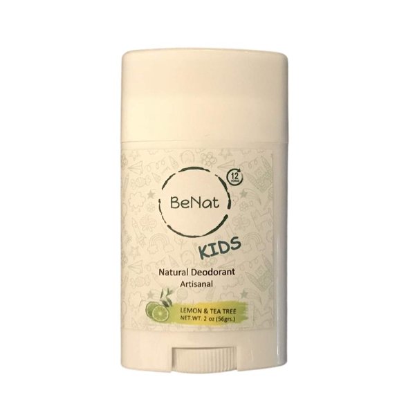 BeNat All Natural Deodorant For Kids and Teens 100% Natural Aluminum-Free Carcinogen Free Kids Deodorant For Boys and Girls Clinically Proven To Be Safe For Children and Teenagers