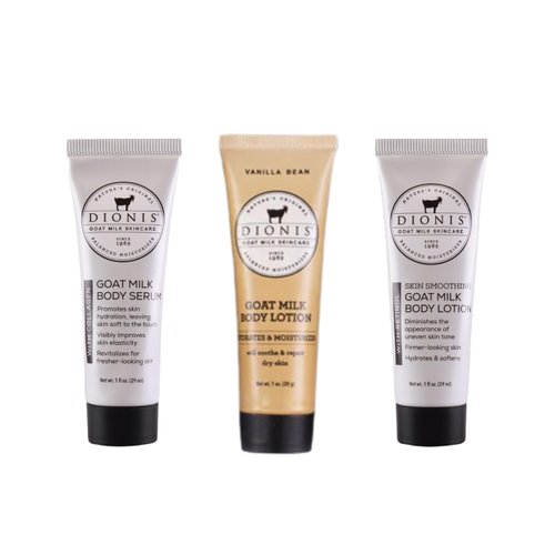 Dionis Goat Milk Skincare Body Serums & Sets (Vanilla Bean Lotion & Serum Set)