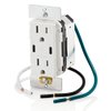 Leviton T5636-W 60W (6A) USB Dual Type-C/C Power Delivery In-Wall Charger with 15A Tamper-Resistant Outlet, USB Charger for Smartphones, Tablets, Laptops, White