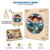 Wooden Puzzles for Adults, Wooden Cave Puzzles, Flat Puzzles with 3D Visual Effect When Completed, Christmas Birthday Gifts for Puzzle Lover, Wood Adult Puzzles (L-13.4 * 13.4in 300pcs)