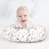GRSSDER Nursing Pillow Cover Stretchy Minky Removable Nursing Covers for Breastfeeding Pillows, Ultra Soft Comfortable Slipcover for Baby Girls, Stylish Flora Pattern