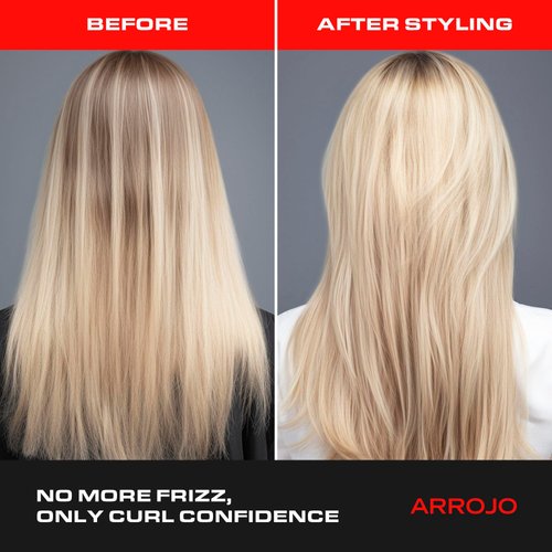 ARROJO Structure Curl Cream – Hair Cream for Pillowy Soft Curls – Sulfate & Paraben Free Curl Defining Cream - Curling Cream w/ Biotin & Jojoba Oil – Curly Hair Products for Men & Women (6 Oz)