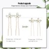 Wedding Hair Pins for Bride, 5PCS Wedding Decorative Hair Pins Rose Gold with Rhinestone Hair Accessories for Wedding (Rose Gold Clear）