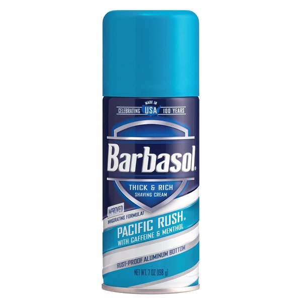 Barbasol Shave Cream 7 Ounce (Pacific Rush, Pack of 3)