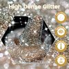 YTD Likomey Reflective Glitter Gel Nail Polish,15ml Champagne Gold Flash Diamond Shimmer Gel Polish,Sparkly Shiny Salon Manicure Spring Gift UV Nail Gel Varnish,SZ012