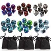 Polyhedral DND Dice Set (6 Colors with Red Black)