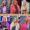 ROYAL IMPRESSION 613 Lace Front Wig Human Hair 13x4 Transparent Body Wave Blonde Lace Front Wigs Human Hair Pre Plucked 180% Density Guleless Wigs Human Hair 613 Blonde HD Lace Frontal Wig (20 Inch)