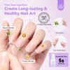 SAVILAND Nail Glue and Nail Glue Remover Kit: 5s Quick Dry Super Strong Plant Based Nail Glue for Press Ons Nail Tips, Castor Oil VE Fast & Gentle Nail Glue Remover for Acrylics, Press On Nails