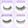 Lash Starter Pack Collection - Handcrafted Vegan Silk Strip Lashes - Lightweight and Comfortable - Available in 4 Styles: Fairy, Neo, Dawn, Dusk (Neo Starter Pack)