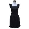 Hyzrz Lovely Retro Lady's Aprons for Women Girls Cake Kitchen Fashion Cooking Apron Chic with Pockets for Gift Chic 100% Cotton (Black)
