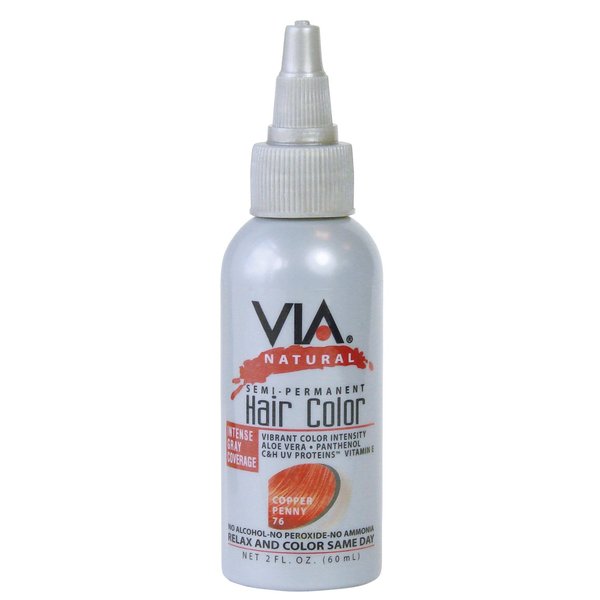 [VIA NATURAL] SEMI-PERMANENT HAIR COLOR RINSE W/ALOE VERA #64 RUBY RED