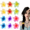 MHDGG Small Plumeria Flower Hair Clips Cute Hair Clips,12PcsSweet Flower Clips Decorative Hair Accessories for Women Hair Barrettes Hairclips Headpieces Non Slip