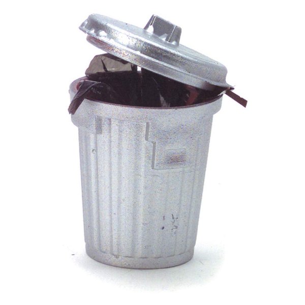 Melody Jane Dolls Houses Dollhouse Miniature Garbage Can with Liner