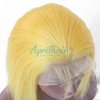 Aprilhair Pre-plucked Grey Bob Lace Front Wigs Straight Glueless 130% Density Short Cut Brazilian Virgin Human Hair With Baby Hair Full And Thick Free Part (10 Inch, Yellow color)