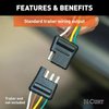 CURT 56402 Vehicle-Side Custom 4-Pin Trailer Wiring Harness, Fits Select Honda Accord, Black