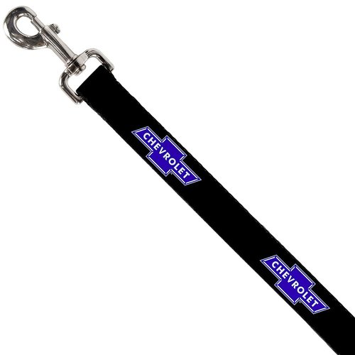 Dog Leash Chevy Bowtie Logo Repeat 4 Feet Long 1.0 Inch Wide