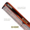 Kent 5T Fine Tooth Comb and Wide Tooth Comb Hair Comb for Hair Styling, Handmade Hair Comb for Men and Hair Combs for Women, Beard Comb and Mustache Comb - Saw Cut and Hand Polished Kent Comb