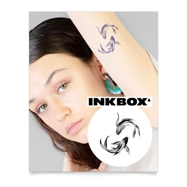 Inkbox Temporary Tattoos, Semi-Permanent Tattoo, One Premium Easy Long Lasting, Water-Resistant Temp Tattoo with For Now Ink - Lasts 1-2 Weeks, Circling Back, 3 x 3 in