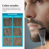 Just For Men Mustache & Beard, Beard Dye for Men with Brush Included for Easy Application, With Biotin Aloe and Coconut Oil for Healthy Facial Hair - Light Brown, M-25, Pack of 3