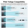Xiaoqijia 120mm USB/DC Silent Cooling Fan - 5V/12V Dual Voltage, 6-Inch, 6-Speed Adjustment, Timed Cycle Switch - for Home Theater AV Cabinets, Server Racks, Cupboards, Pet Nests,Greenhouses, RVs