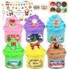 Christmas Slime Kit 6 Pack, Scented Slime Toy, Soft & Stretchy, Non-Sticky, Birthday Gifts for Kids, Christmas Party Favors for Girls Boys, Slime Kit for Girls Ages 8-12, Christmas Slime Toy for Kids