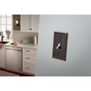 Franklin Brass Classic Beaded Wall Plate, Bronze with Copper Highlights Single Duplex Outlet Cover, 3-Pack, W35059V-VBC-C