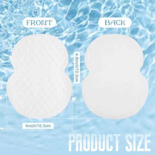 Hillban 120 Pcs Underarm Sweat Pads Sweat Armpit Sweat Pads Underarm Disposable Pads for Sweating Women Men Non Visible and Comfortable