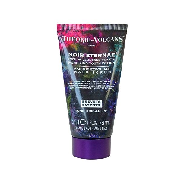 LA THEORIE DES VOLCANS Paris - Noir Eternae Youth Potion Face Mask Scrub - 1 oz - Volcanic Rock & Amethyst Extract