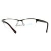 Multi Focus Progressive Reading Glasses 3 Powers in 1 Rectangle Bronze +1