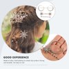 minkissy Snowflake Hair Clips Christmas Hair Accessorie Golden Crystal Moon Star Hair Clips for Women Girls Hair Barrettes Hair Pin Side Clip 6Pcs Set