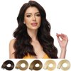 ROSEBUD Tape in Hair Extensions REMY Human Hair, Secure Skin Weft Hair Extensions Seamless 40g/Pack 20Pcs 10 Inch