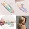 KAGNAL 8 Pcs No Bend Hair Clips，Hair Barrettes for Women Thin Hair Non-Crease Makeup Hair Clips Fashion Gifts for Women and Girls