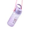 XinHuiGY Unicorn Water Bottles for Girls,Creative Double Wall Freezer Ice Cup Water Bottle with Straw and Safety Lock, Purple Outdoor Indoor Water Bottle,400ML for girl boys unicorn lover