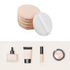 WWYICHEN 2.2 Inch 6 Pieces Small Makeup Foundation Sponge Air Cushion Powder Puff for Applying BB Cream, Liquid Cream, Shading Loose Powder, Beige