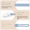 Stylish Silicone Pacifier Clips, 4-Pack Pacifier Holder with Flexible Woven Rope Design, 100% Food Grade Silicone, Safe Essentials for Newborns Baby Boys and Girls
