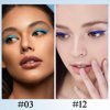 Apooliy 2pcs Matte Eyeliner,Waterproof Liquid Eye Liner,Long Wear 2 Colors Eyeliner Pen，Quick-Drying Colorful Eyeliner Stick,Blue,Brown