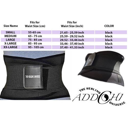 THE HEALING UNIVERSE | Back Pain Relief Back Brace Waist Belt | Best Durable Lumbar Support Strap | Muscle Pain Relief | Scoliosis Posture Device | Waist Band for Men and Women (M)