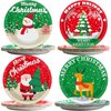 chiazllta 48 PCS Christmas Party Paper Plates Supplies Disposable Christmas Snowman Santa Party Dessert Plates Christmas Themed Party Favors Decorations for Holiday New Year