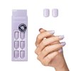 KISS imPRESS No Glue Mani Press On Nails, Color, Picture Purplect', Violet, Short Size, Squoval Shape, Includes 30 Nails, Prep Pad, Instructions Sheet, 1 Manicure Stick, 1 Mini File