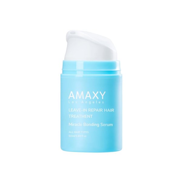 AMAXY Miracle Bonding Serum | Leave-in Bonding Hair Treatment, Repair Dry or Damaged Hair, 3 Minutes to Reverse Damage, Frizz Control, Heat Protection, Sulfate Free - 1.69fl oz