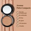 Arousar Pressed Face Powder, Flawless and Oil Control Pressed Setting Powder, Long Lasting Matte Finish 4# COCOA 04