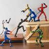 FAMOPLAY 4PCS T13 Action Figure Already Assembled,Dummy 13 Action Figure, Titan 13 Action Figure, Robo 13 for Collectors Desktop Decoration,Boys Multi Movable Joints Toys(Golden+White+Blue+Black)