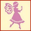 Fairy Folk Art 1 Stencil - 5" x 7" Children Kids Drawing Sidewalk Chalk Washable Plastic Fun Art DIY Template Reusable Laser Cut Mylar Template for Painting Home Decor DIY Crafts - The Artful Stencil