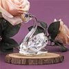 H&D HYALINE & DORA Sparkle Crystal Swan Figurine Collection Paperweight Table Centerpiece Ornament