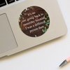 100pcs Round Stickers It's No Use Going Back to Yesterday Because I was A Different Person Then Label Stickers Decals for Card Envelopes Seals Boxes Holiday Xmas Gifts Bags Packaging 1.5"