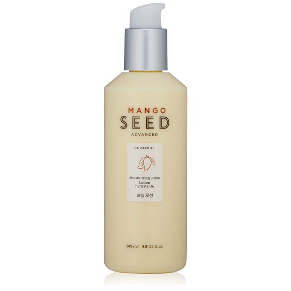THE FACE SHOP Mango Seed Moisturizing Lotion | Ultra-Moisturizing Lotion for Healthy Radiance to Dry & Flaky Skin | Intense Hydrating & Nourishing Skincare, 4.9 Fl Oz (Pack of 1)