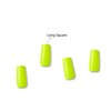 GoldFinger False Nails Kit, Ready to Wear Neon Yellow Fake Nails, Manicure Stick and Glue Included, Long Square Shape, Long-Lasting Hottest Trend Glue on Nails