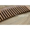 ERZA SCARLET Real Natural Green Sandalwood Wooden Wide Tooth Comb for Curly Hair/Beard Pick Comb - NO SNAGS,NO STATIC,NO TANGLE (Wide tooth comb)
